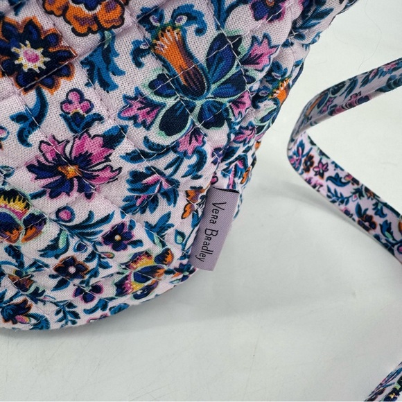 Vera Bradley Cloud Vine Multi Quilted Floral Shoulder Bucket Bag Crossbody - Picture 4 of 11